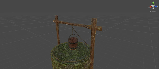 medieval well 3D Model .c4d .max .obj .3ds .fbx .stl .blend 