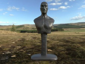human bust statue 3D Model