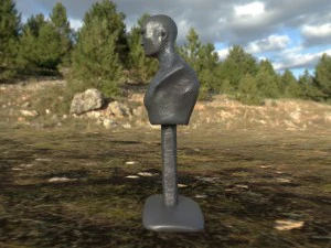 human bust statue 3D Model