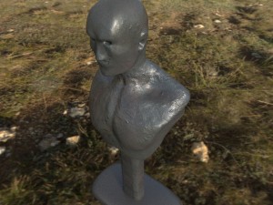 human bust statue 3D Модель
