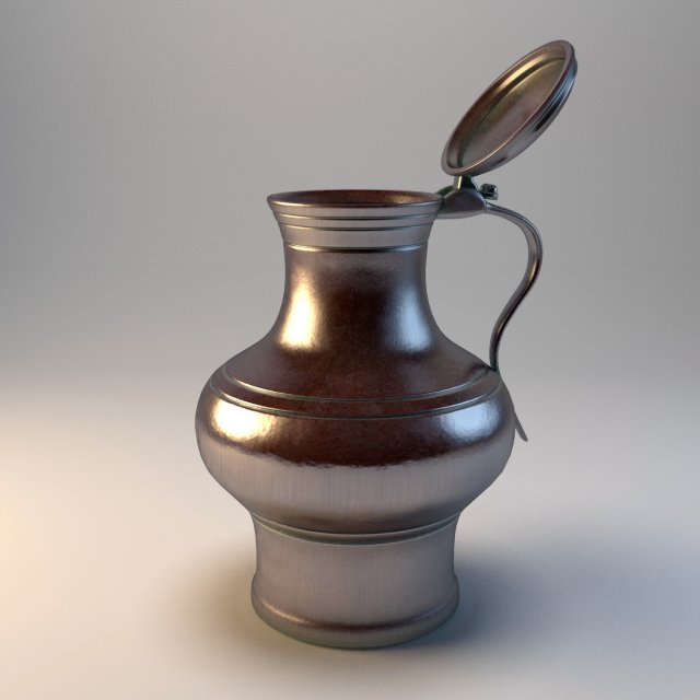 jug from still life Modello 3D .c4d .max .obj .3ds .fbx .stl .blend 