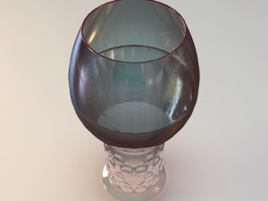 glass goblet from still life 3D Model