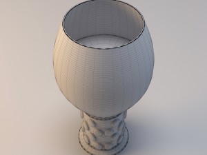 glass goblet from still life 3D Model