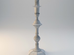 antique candlestick from still life 3D मॉडल