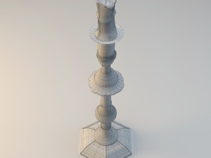 antique candlestick from still life 3D मॉडल