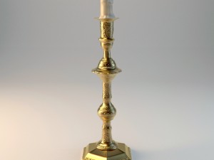 antique candlestick from still life Modelo 3D