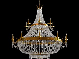 classical crystal luster 3D Model