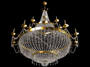 classical crystal luster 3D Model
