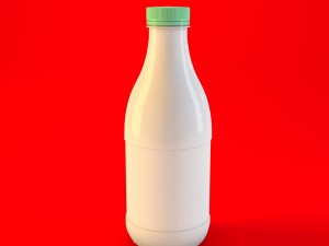 milk bottle 3D मॉडल