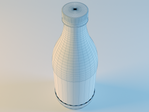 milk bottle 3D Model
