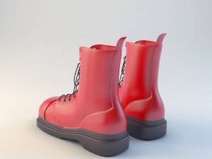dr martens boots 3D 모델