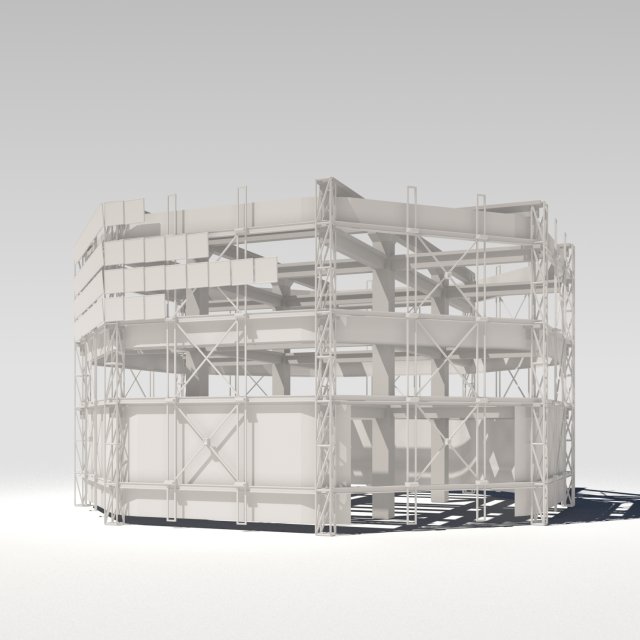 architectural structure 3D 模型 .c4d .max .obj .3ds .fbx .stl .blend 