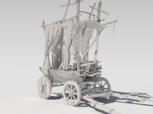 old cart 3D Model
