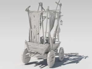 old cart 3Dモデル
