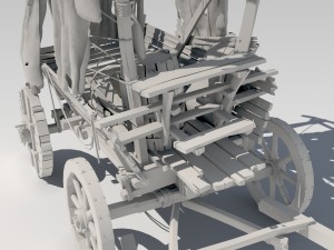 old cart 3Dモデル