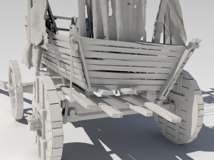 old cart 3Dモデル