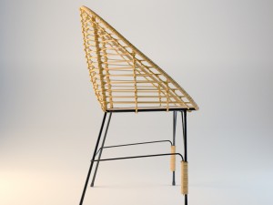 ta rattan chair 3D Модель
