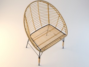 ta rattan chair 3D Модель