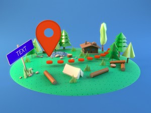cartoon woodland kit 3D Model