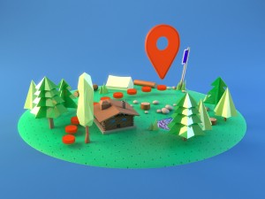 cartoon woodland kit Modello 3D