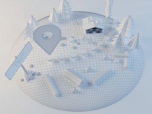 cartoon woodland kit Modello 3D