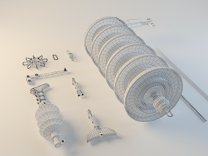 power line details 3D Модель