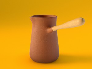 pottery coffeepot 3D Model