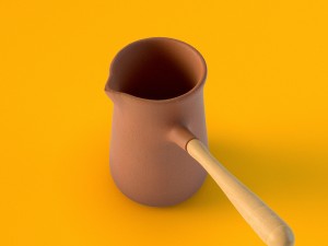 pottery coffeepot 3D Model