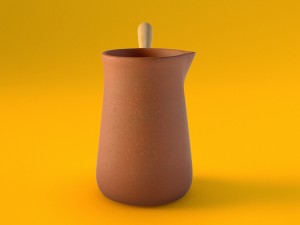 pottery coffeepot 3D Model
