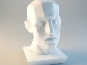 gypsum planes head 3D Model