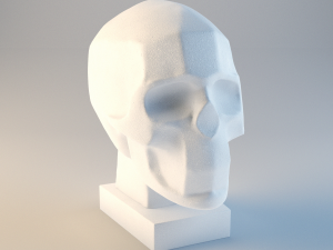 gypsum skull planes 3Dモデル