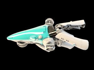spaceship cuttle Modèle 3D