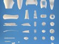 hard surface kitbash sci-fi panel-object pack one Modèle 3D