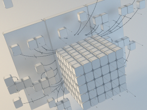 Abstract cubes 3D Model