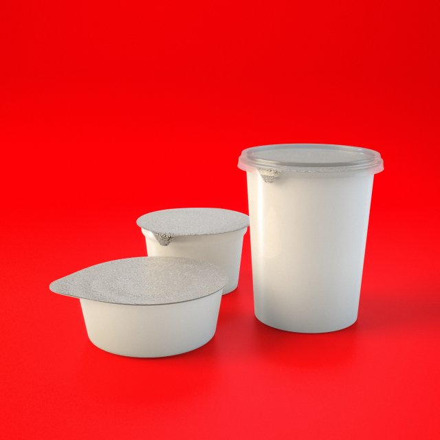 packaging for dairy products Model 3D .c4d .max .obj .3ds .fbx .stl .blend 