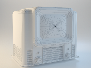 retro tv 3D Model