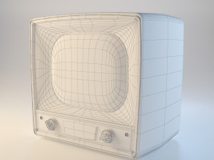 retro lamp tv Model 3D