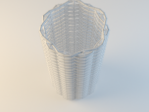 wicker basket Modelo 3D