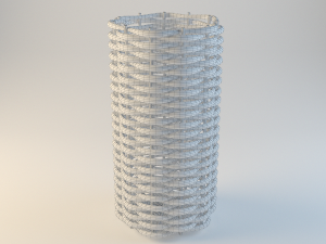wicker basket Modelo 3D