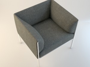 armchair asienta 3Dモデル