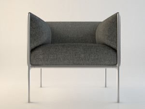 armchair asienta 3Dモデル