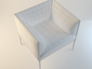armchair asienta 3Dモデル