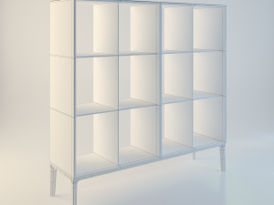 contemporary shelving 3D Model