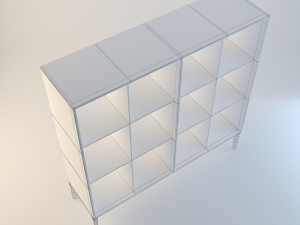 contemporary shelving 3D Model