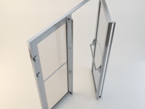 aluminum door 3D-Modell