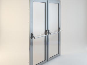 aluminum door 3D-Modell