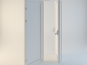 aluminum door 3D-Modell