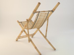 bamboo chair 3D Model
