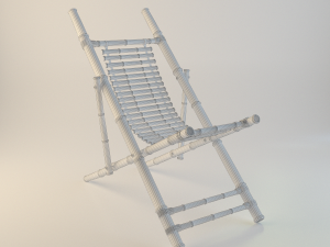 bamboo chair 3D Model
