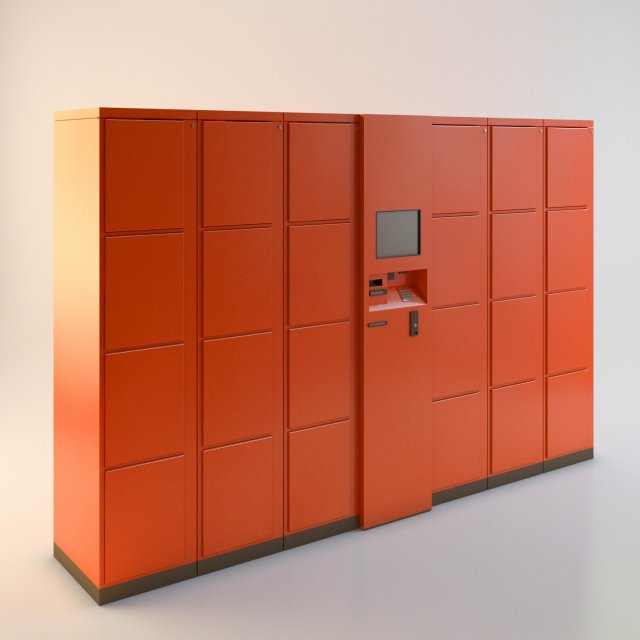 locker 3D Model .c4d .max .obj .3ds .fbx .stl .blend 